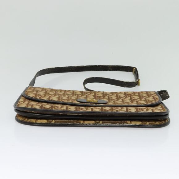 DIOR Trotter Canvas Shoulder Bag Brown - Picture 9 of 12